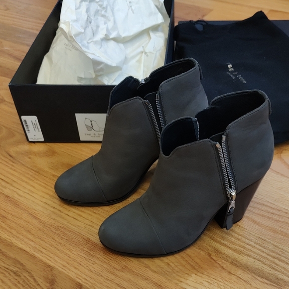 rag & bone Shoes - rag & bone Classic MARGOT Ankle Boots | Asphalt Dark Grey